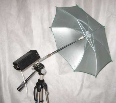 Внешний вид зонта с фотовспышкой